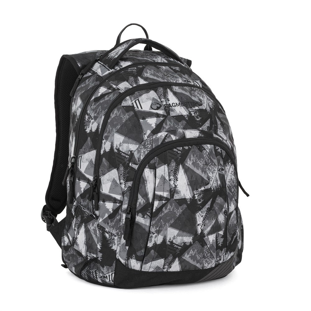 Zaino Medie e Superiori 40L Grigio Nero - Lincoln 26 A - Il Top per Scuola e Viaggi