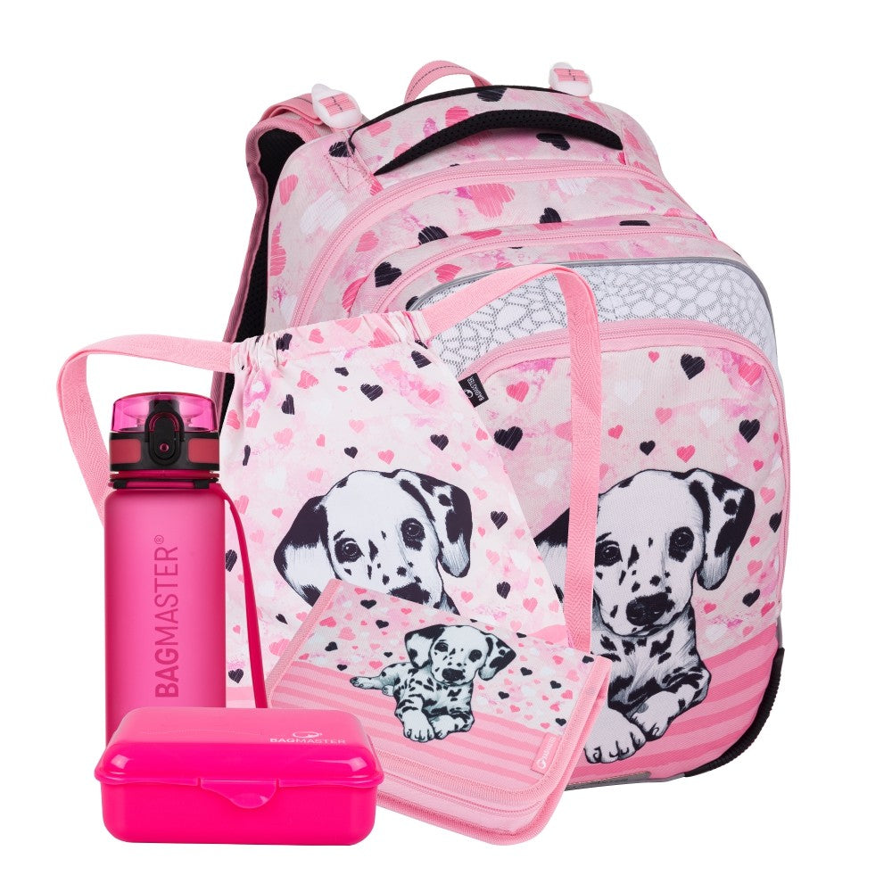 Set zaino scuola 5 pezzi primaria ergonomico CAGNOLINO DALMATA – BETA 24 A