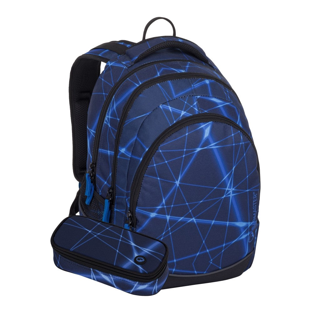 Set zaino 2 pezzi scuola medie e superiori – blu elettrico DIGITAL 24 A