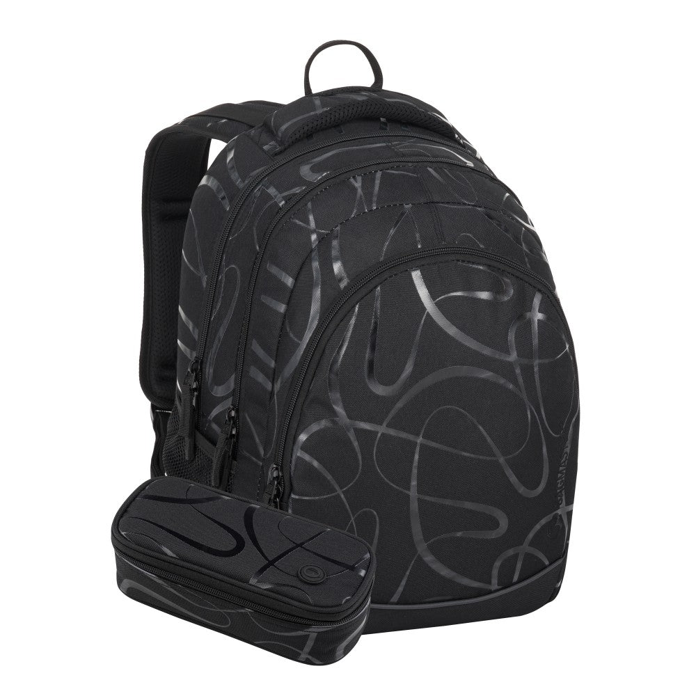 Set Zaino scuola nero - DIGITAL 24 B| Medie e Superiori