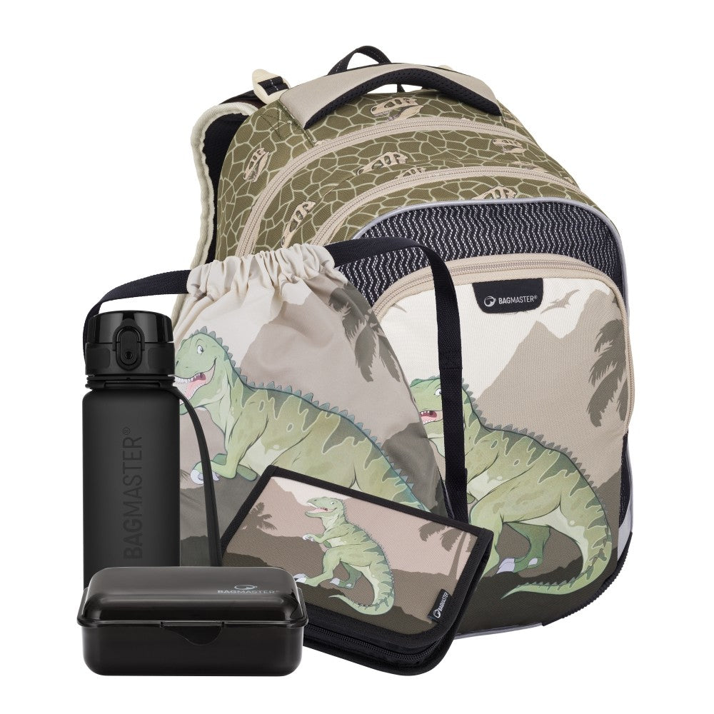 Set zaino scuola 5 pezzi primaria ergonomico T-REX - LUMI 24 C