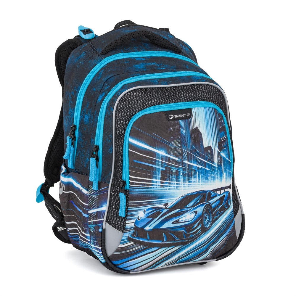 Zaino scuola primaria ergonomico MACCHINA SPORTIVA - LUMI 26 C