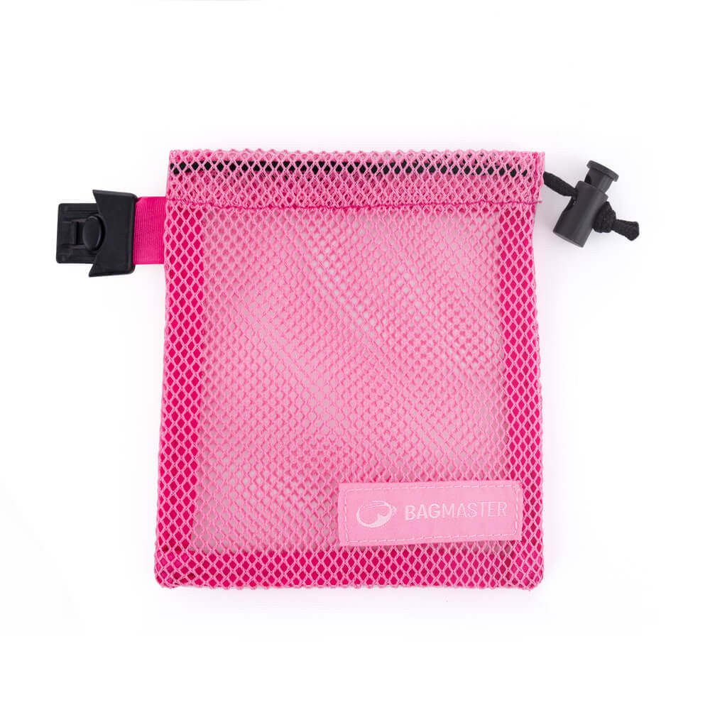 SACCHETTO ROSA IN RETE DA AGGANCIARE - INTERNO ZAINO