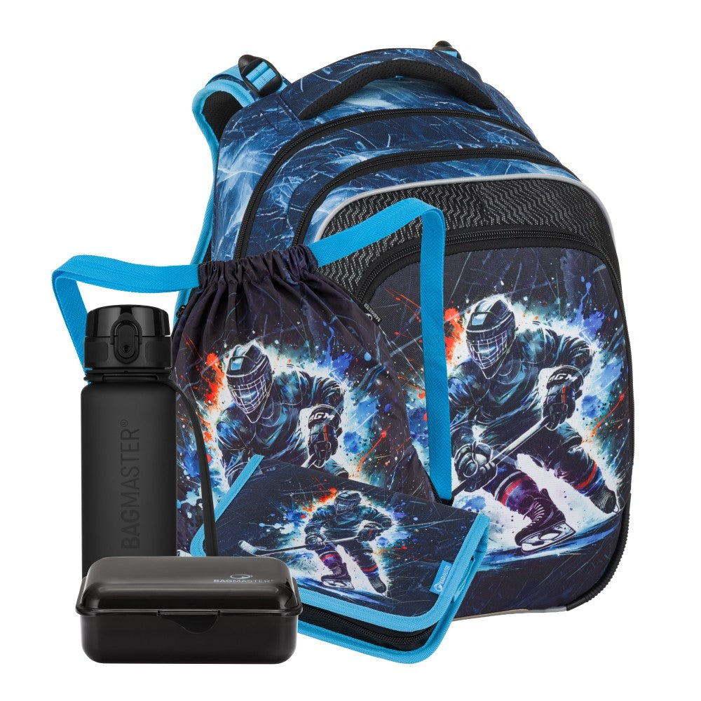 Set zaino scuola 5 pezzi primaria ergonomico HOCKEY - BETA 26 D